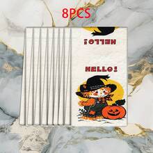 2/4 Pcs Halloween Themed Dish Towels, Super Absorbent Microfiber Modern Dish Cloths, Cooking And Baking Tea Towels, Printed Washcloths, Cleaning Towels, Hand Towels, Soft And Highly Absorbent, Great Gift For Neighbors, Moms, Friends, Birthday, Halloween, Housewarming, Kitchen Decor, Household Essentials - Multicolor - View 13