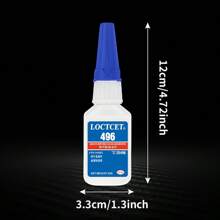 1-5pcs 496 Household Special Glue, Strong Glue, 3 Seconds Instant Glue, Traceless Repair Glue, Anti-Fall, Long-Lasting, Adhesive For Metal/Rubber/Plastic/Glass/Ceramic/Stone/Acrylic, Used For Home Repair, Furniture Repair, Handmade Crafts