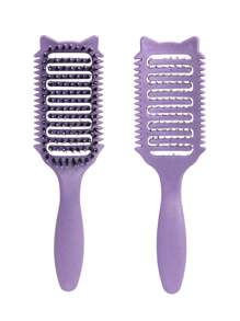 Cepillo definidor de rulos para cabello rizado, rizado y liso - Disponible en varios estilos. Alisa, da forma y desenreda sin tirar ni causar roturas. Accesorios para el cabello, peine, herramientas para el cabello, productos para el cabello y accesorios para salón de belleza, artículos esenciales de viaje.
