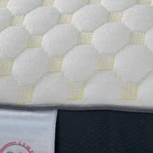 2 almohadas ergonómicas para dormir de lado. Cómodo soporte para el cuello. El relleno de poliéster proporciona un soporte firme y duradero. Lavar a baja temperatura. No usar lejía. Colgar para secar. No planchar - Blanco - Ver 2