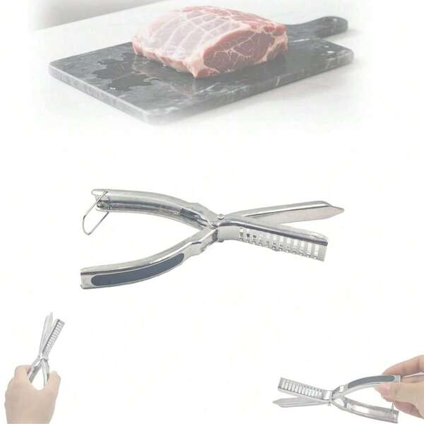 Kit de herramientas de acero inoxidable para retirar la membrana de las costillas - La herramienta definitiva para preparar costillas para barbacoa para entusiastas - Diseño ergonómico para una fácil extracción de la membrana - Accesorios para barbacoa aptos para lavavajillas