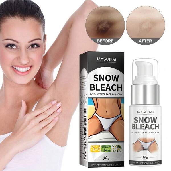 1 boîte 1 pièce (30g) Crème blanchissante, répare les aisselles, les coudes, les genoux, estompe les taches sombres, hydrate et illumine la peau