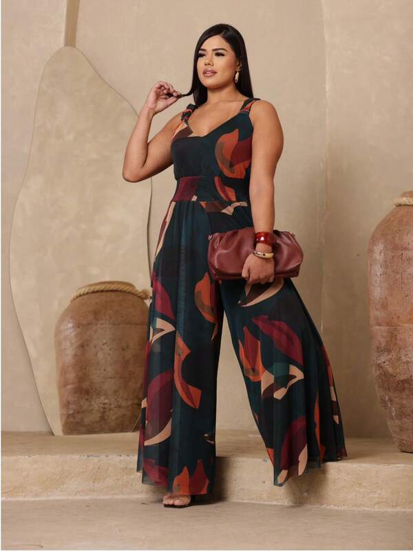 Macacão Tule Moda Evangélica Colorido Forrado