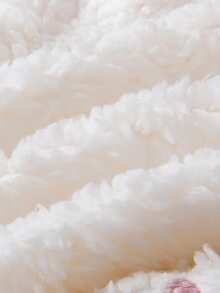 1pc Baby Girls' Long Sleeve Hooded Romper, Cute Cat Design, Double Zipper, Fashion Style Suitable For Newborn