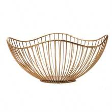 Iron Fruit Basket, Rust-Resistant & Breathable Snack Bowl - Kitchen Storage Organizer Rack, Can Hold Fruits And Packaged Snacks, Also Suitable For Living Room Or Kitchen - Multicolor - View 14
