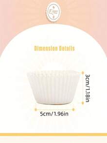 200/100/300pcs Baking Cupcake Liners, Cupcake Paper Holders, Heat Resistant Home & Bakery Use, Grease Proof Baking Cups, Multi-Color - gradient color - View 2
