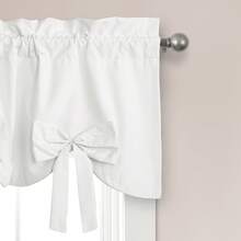 LUSH DECOR Melody Bow Valance Blush 52X18+2 Halloween-Fall Decor-Room Decor - 白色 - 查看 2