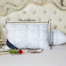 2PCS Luxury Neck Support Pillow - Five-Star Hotel Quality Pillow, High-Density Non-Collapse Core, 74x48cm, For All Seasons - White - View 5