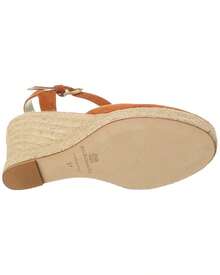 Bruno Magli Mares Suede Wedge Sandal - 橘色 - 查看 5