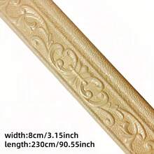 1 Roll Self-Adhesive Flexible Foam Molding, 230x8 Cm/90.55x3.15 Inch Wall Decor Border 3D Stick Decorative Wall Line Skirting Board Frame Door Frame, Hotel Home DIY Decoration Removable Adhesive Wall Base Board - Multicolor - View 16