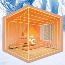 1 件白色窗帘，防风隔热窗帘冬季挡风卧室防寒隔热窗膜