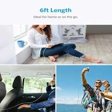 Kompatibel dengan Kabel Charger Cepat USB C 16/15, 5 Paket Kabel Data Pengisian USB-C ke Type-C untuk Penggunaan Dalam/Luar Ruangan/Perjalanan dan Mobil, Pengisian Cepat 60W, Kompatibel dengan iPhone 16/15/Pro/Pro Max/iPad, Kompatibel dengan , Kompatibel dengan /~Kabel Charger Ponsel Android Kompatibel dengan iPhone 16, 16 Pro Max, 15, 15 Plus, 15 Pro, 15 Pro Max, Kompatibel dengan Redmi, Kompatibel dengan Nan - Putih - View 7