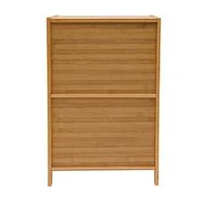 HOHOBLA LOYALHEARTDY-BTG Bamboo Nightstand With 2 Cabinets, Modern Nightstand End Table For Bedroom Side Table Small Bedside Table With Bamboo Weaving For Living Room[Best Gift For Family&Friends] - Màu Khaki - Xem 11