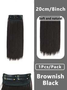 1 件女士隐形无缝假发，厚实蓬松的假发片，基本款接发片，用于增强侧面和头顶的头发