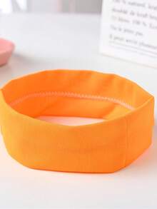 1 Stück Europäischer und Amerikanischer Sporthaarbänder, hochelastisch, schweißabsorbierend und rutschfest, Yoga, Fitness und Laufen Schweißbänder, einfarbige Sport-Haarbänder in verschiedenen Farben - Verschiedenfarbig - Übersicht 9