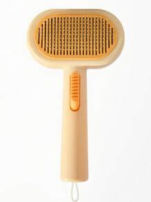 1pc Sibte Pet Brush, Pet Grooming Brush, Self-Cleaning Cat Dog Deshedding Brush, Pet Grooming Tool, One-Click Cleaning - Purple - Multicolor - View 10