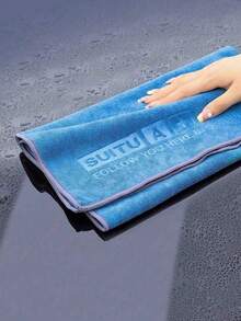 Dickes saugfähiges Auto-Wasch-Handtuch, extra großer Glasreinigungspinsel Auto-Reinigungstuch. Auto-Innenraum-Reinigungstuch (Handtuch mit zufälligem Buchstabenmuster) - Verschiedenfarbig - Übersicht 11