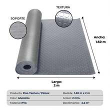 VINILMAX Plastic Flooring - Aluminum - View 7