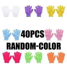 1/3/5/10pcs Bath Exfoliating Gloves, Reusable Shower Mitts For Scrubbing, Back Scrubber, Massage And Body Exfoliation, Body Cleansing Accessories,2/4/8/20/30/40pcs,For Bath, Face, Spa, Hand Wash, Deep Dead Skin Wash