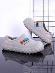 Unisex Waterproof Anti-Slip Work Shoes, Suitable For Kitchen, Garden, And Labor Protection - Grey - View 6