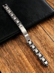 Watch Link Stainless Steel Bracelet For Man, High Quality Durable Men's Jewelry, Men's Gifts, Casual Business Party Accessories