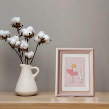 1 khung ảnh hoa anh đào màu hồng cổ điển 5/6/7/8 inch, gỗ nguyên khối, nhựa hình chữ nhật đứng để bàn và treo tường để đựng ảnh và tác phẩm nghệ thuật - Nhiều màu - Xem 4