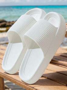 Comfortable Slippers For Women, Summer Outdoor/Indoor House Bathroom Non-Slip Durable Couple Home Slippers, Men Sandals