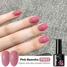 TARTU TARTU Esmalte de Gel para Unhas 8ml - 7 Cores Vibrantes, Remoção por Imersão, Cura por UV/LED, Cor Rosa Nude Vermelho Rosa Roxo, Gel Semipermanente Semitransparente para Manicure, Base e Primer para Uso Doméstico, Salão e Arte de Unhas, Presente para Mulheres