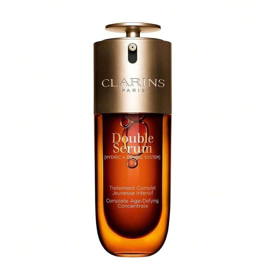 Clarins Double Serum 1.7oz Two-In-One Lightweight Serum That's Great For Oily Skin And Is Powered By 22 Extracts Plus 5 Molecules To Visibly Firm, Boost Radiance And Target Wrinkles. - 彩色 - 查看 1