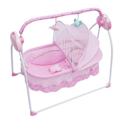 Rainaut Baby Auto Swing Infant Cradle Bouncer Bed Chair+Music+Mat+Net Auto-Swing Electric Baby Crib Cradle