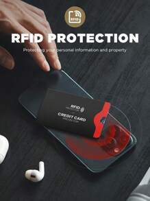 12 Stücke RFID blockierende Kreditkartenhüllen, Bankkarten-Identifikationsdiebstahlschutzhülle, leichte, tragbare, multifunktionale, wasserdichte Anti-Entmagnetisierung (RFID Kartenhalter und Reisepasshalter) Diebstahlschutz