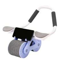 1pc Unisex Abdominal Wheel (With Mat), Self-Rebound Ab Roller With Elbow Pad, For Core Strength Training, Fat Burning, Abdominal Slimming, Fitness