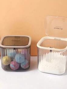 1 Piece, Sealed Laundry Beads Storage Box With Lid - Airtight Container For Storing Bath Bombs And Aromatherapy, Can Store Hair Accessories, Moisture-Proof Bathroom Storage Box, A Must-Have In Summer