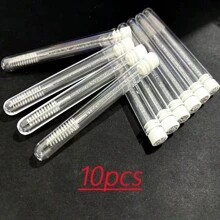 50支睫毛刷管装一次性睫毛膏刷管可重复使用睫毛刷防尘清洁收纳管，眉刷，眼影刷，刷子 - 黑色 - 查看 16