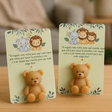 Kit de velas aromaticas con tarjeta conmemorativa para recuerdos vela osito Recuerdo Baby Shower Vela Decorativa Elefante Azul Niño Souvenir Detalle Invitados Nacimiento Bautizo Regalo Embarazo Fiesta Bebé Vela Aromática Mini Vela Tierno Diseño Dulce Espera Centro de Mesa Personalizado Adorno Infantil - FRUTAL - Ver 3