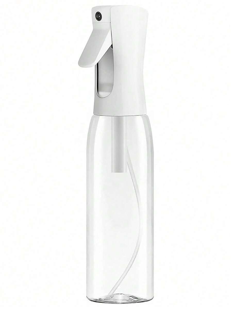 1pc Continuous Fine Mist Spray Bottle: Leak-Proof Design With Adjustable Nozzle For Perfect Even Spraying. For Hairstyling Frizz Control, Skin Care Misting, Plant Watering, Cleaning Solutions & Essential Oil Diffusion. Ideal For Morning Routines, Salon Use, Gardening & Home Organization By Beauty Enthusiasts & Adults. - 白色 - 查看 1