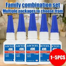 1-5pcs 496 Household Special Glue, Strong Glue, 3 Seconds Instant Glue, Traceless Repair Glue, Anti-Fall, Long-Lasting, Adhesive For Metal/Rubber/Plastic/Glass/Ceramic/Stone/Acrylic, Used For Home Repair, Furniture Repair, Handmade Crafts