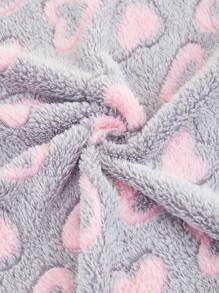 Esta manta ligera, transpirable, lavable y acogedora para mascotas está hecha de fibra de poliéster, adecuada para que la usen gatos y perros pequeños en las temporadas de otoño e invierno. - Gris - Ver 8