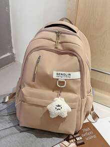 大容量女童背包学院风情侣返校百变背包女士新款户外徒步背包电脑包旅行包无吊坠。