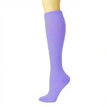 1/6 Pairs Sports Compression Socks, Elastic Long Solid Color Socks, Y2k, Cozy - Multicolor - View 17