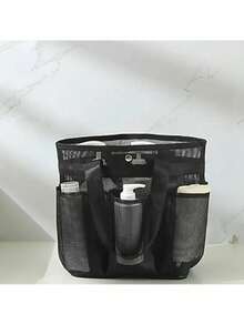 حقيبة تخزين للحمام، حقيبة تخزين لوازم الحمام، حقيبة محمولة للتنظيف والتنظيم في الحمام، سلة تخزين محمولة باليد