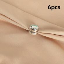 4pcs/6pcs/8pcs Magnetic Scarf Clips, Shirt Collar Fixers, Anti-Slip Invisible Scarf Clips, 2-In-1 Decorative Brooch
