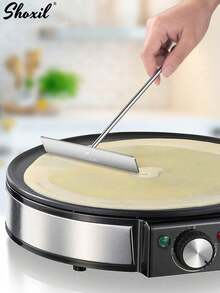 4pcs Pancake/Crepe Making Tool Set - Includes Batter Spreader, Silicone Oil Brush, Metal Scraper And Dough Cutter, Ideal For Making Breakfast Crepes, Pancakes And Waffles, Easy To Clean Kitchen Utensils - Pancake Set - View 4