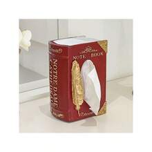 1 Stück kreative Buch-förmige Taschentuchbox für Zuhause, Papierhandtuchhalter für Wohnzimmer, Aufbewahrungsbox für das Büro