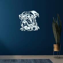 Bulldog Pipe Metal Wall Art, Big Boss Metal Wall Art, Dog Lovers Unique Birthday Gift, Gift For Her, Bedroom Metal Wall Art, Bar Metal Sign{ Botanical Metal Wall Wall Hanging Metal Wall Decor For Office - 黑色 - 查看 10