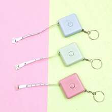 Daily Nordic Color Candy Color Mini Tape Measure, Automatic Telescopic Plastic Ruler, Measuring Tape Measure
