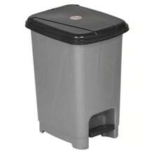 25L Slim Pedal Waste Bin Insert Step On Lid Smooth Cleaning - Grey - View 4