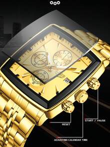 LIGE Reloj de hombre LIGE de moda, casual y de negocios, resistente al agua, luminoso, de cuarzo, con diseño de esfera redonda clásica y fecha