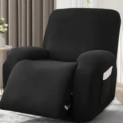 1 Vỏ bọc ghế massage màu trơn cổ điển, Vỏ bọc ghế bảo vệ toàn diện, mềm mại và thoải mái, co giãn, chống bụi và trầy xước