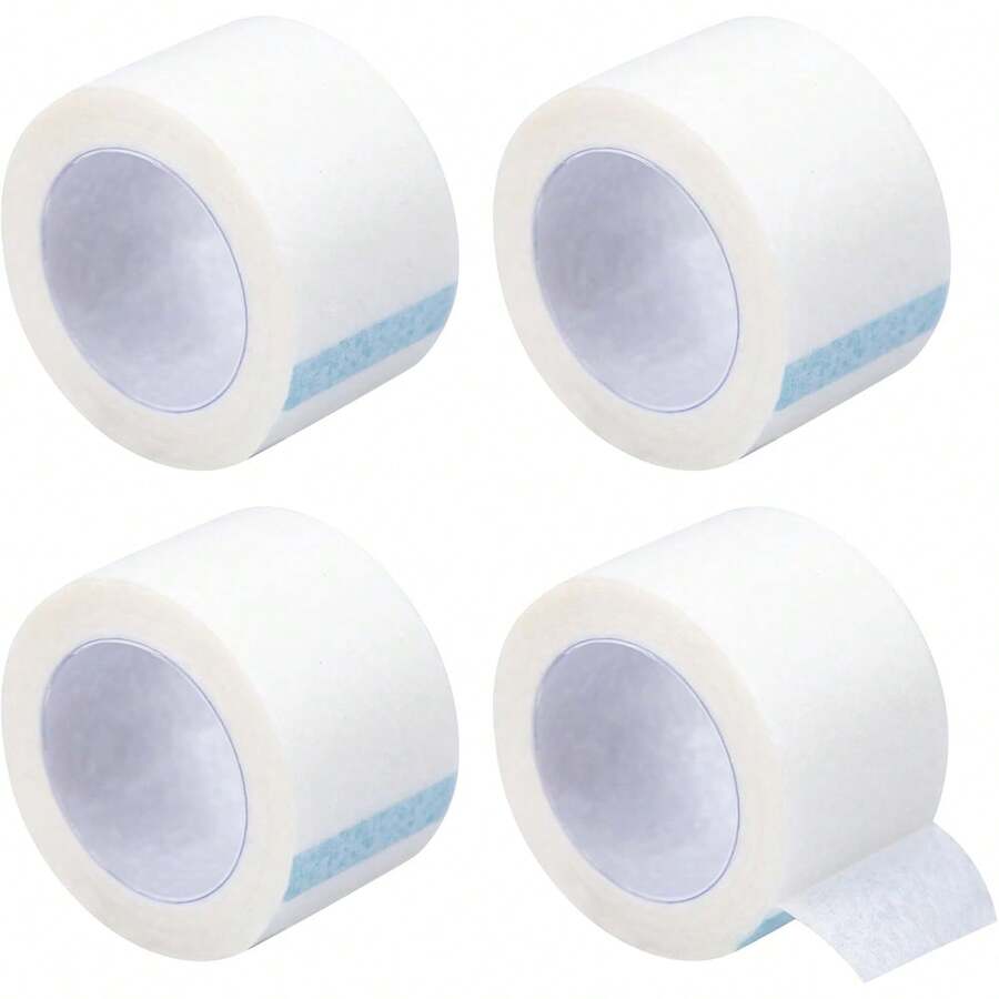 4 Rolls/12 Rolls Microporous Tape, 2.5cm X 9m, Suitable For First Aid Bandaging, Bandage Wrapping, Breathable, Can Be Used For Eyelash Extensions - Multicolor - View 1